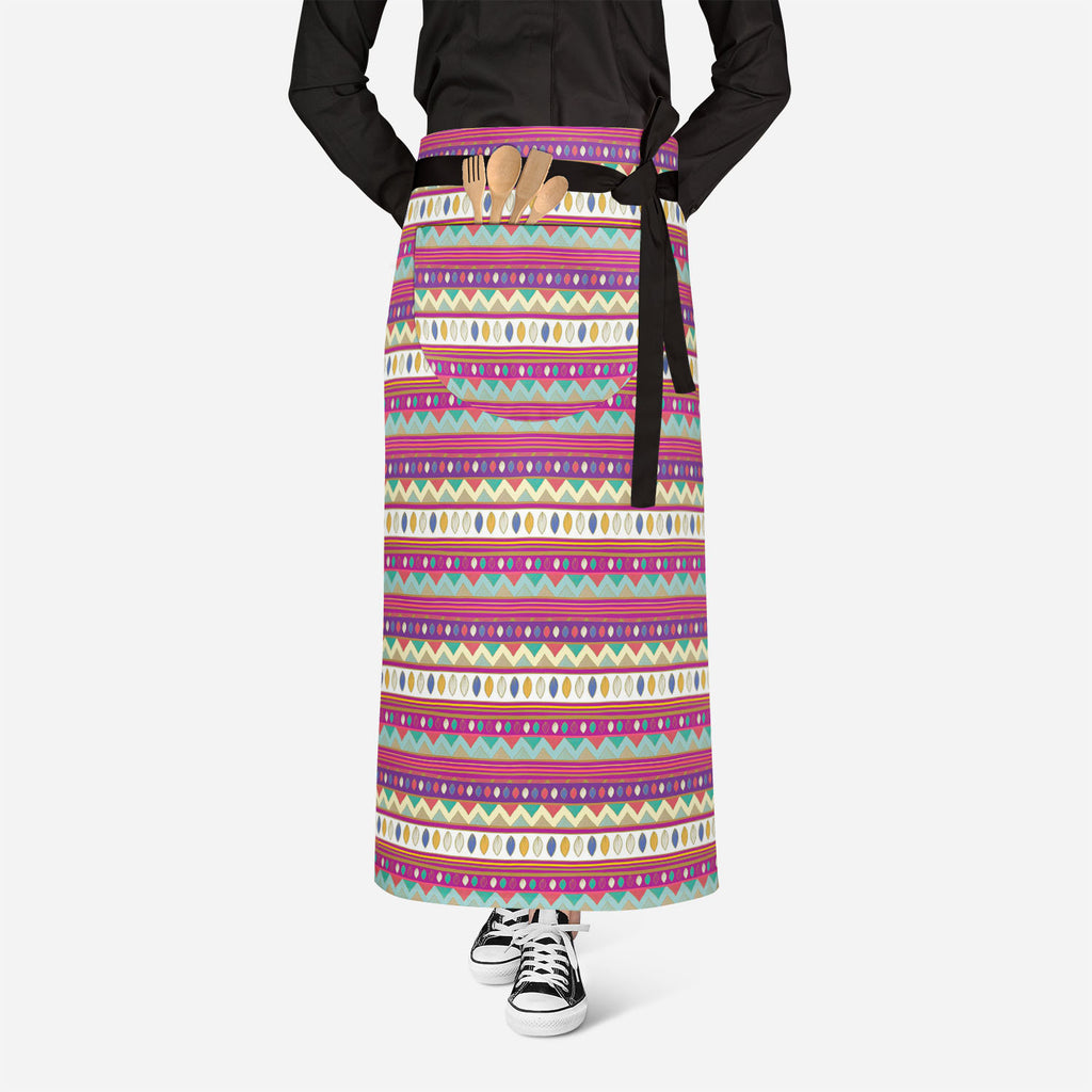 Tribal Art Apron | Adjustable, Free Size & Waist Tiebacks-Aprons Waist to Knee-APR_WS_FT-IC 5007385 IC 5007385, Abstract Expressionism, Abstracts, Ancient, Black and White, Culture, Decorative, Drawing, Ethnic, Fantasy, Fashion, Folk Art, Geometric, Geometric Abstraction, Historical, Medieval, Mexican, Nature, Patterns, Scenic, Semi Abstract, Signs, Signs and Symbols, Traditional, Tribal, Vintage, White, World Culture, art, apron, adjustable, free, size, waist, tiebacks, abstract, abstraction, artistic, bac