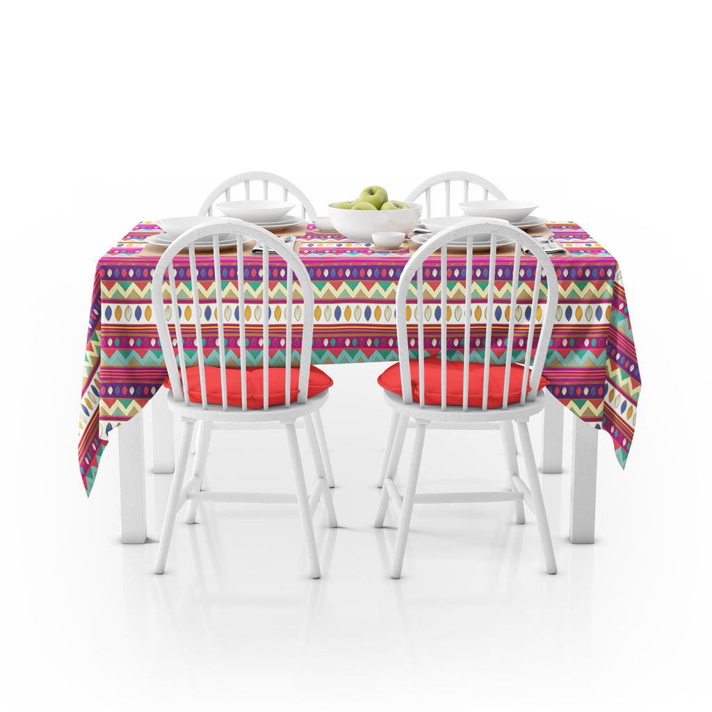 Tribal Art Table Cloth Cover-Table Covers-CVR_TB_NR-IC 5007385 IC 5007385, Abstract Expressionism, Abstracts, Ancient, Black and White, Culture, Decorative, Drawing, Ethnic, Fantasy, Fashion, Folk Art, Geometric, Geometric Abstraction, Historical, Medieval, Mexican, Nature, Patterns, Scenic, Semi Abstract, Signs, Signs and Symbols, Traditional, Tribal, Vintage, White, World Culture, art, table, cloth, cover, abstract, abstraction, artistic, backdrop, background, blue, border, bright, creative, decor, decora
