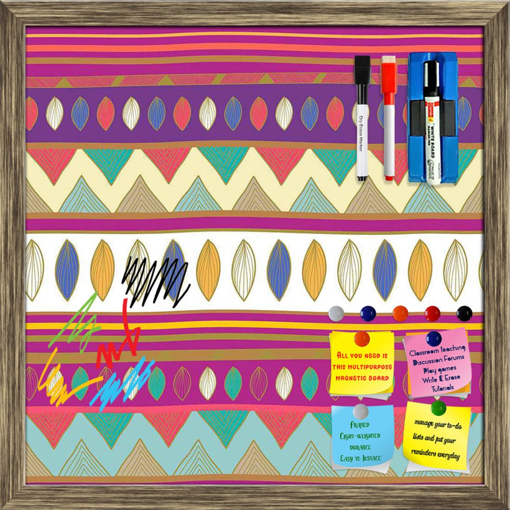 Tribal Art Framed Magnetic Dry Erase Board | Combo with Magnet Buttons & Markers-Magnetic Boards Framed-MGB_FR-IC 5007385 IC 5007385, Abstract Expressionism, Abstracts, Ancient, Black and White, Culture, Decorative, Drawing, Ethnic, Fantasy, Fashion, Folk Art, Geometric, Geometric Abstraction, Historical, Medieval, Mexican, Nature, Patterns, Scenic, Semi Abstract, Signs, Signs and Symbols, Traditional, Tribal, Vintage, White, World Culture, art, framed, magnetic, dry, erase, board, printed, whiteboard, with