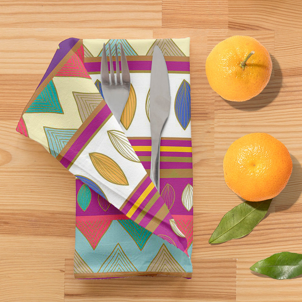 Tribal Art D2 Table Napkin-Table Napkins-NAP_TB-IC 5007385 IC 5007385, Abstract Expressionism, Abstracts, Ancient, Black and White, Culture, Decorative, Drawing, Ethnic, Fantasy, Fashion, Folk Art, Geometric, Geometric Abstraction, Historical, Medieval, Mexican, Nature, Patterns, Scenic, Semi Abstract, Signs, Signs and Symbols, Traditional, Tribal, Vintage, White, World Culture, art, d2, table, napkin, abstract, abstraction, artistic, backdrop, background, blue, border, bright, creative, decor, decoration, 