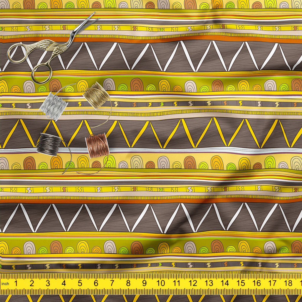 Tribal Art D3 Upholstery Fabric by Metre | For Sofa, Curtains, Cushions, Furnishing, Craft, Dress Material-Upholstery Fabrics-FAB_RW-IC 5007386 IC 5007386, Abstract Expressionism, Abstracts, Ancient, Culture, Decorative, Drawing, Ethnic, Fantasy, Fashion, Folk Art, Geometric, Geometric Abstraction, Historical, Medieval, Mexican, Patterns, Semi Abstract, Signs, Signs and Symbols, Stripes, Traditional, Triangles, Tribal, Vintage, World Culture, art, d3, upholstery, fabric, by, metre, for, sofa, curtains, cush