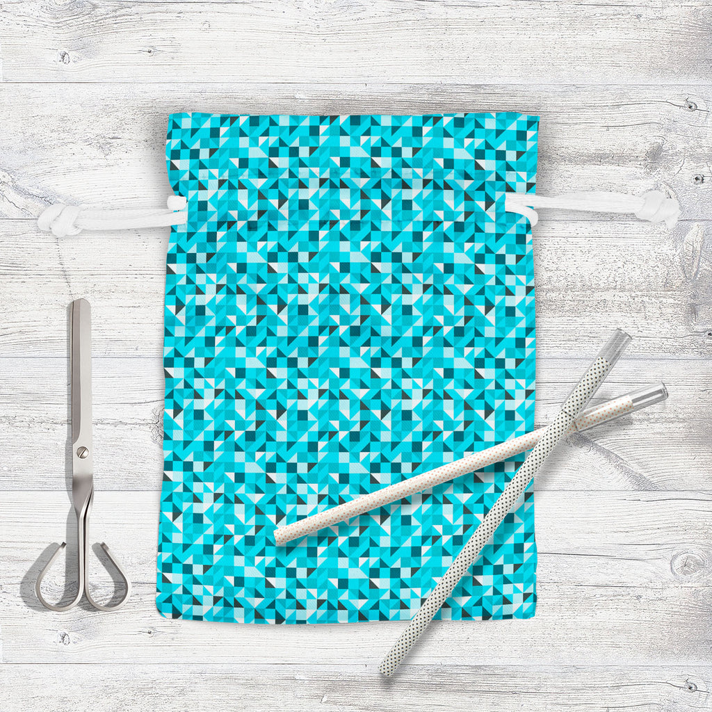 Blue Triangle Pouch Wrist Potli Bag | Bag for Weddings & Casual Parties-Drawstring Pouches-PCH_FB_DS-IC 5007387 IC 5007387, Abstract Expressionism, Abstracts, Art and Paintings, Decorative, Diamond, Digital, Digital Art, Geometric, Geometric Abstraction, Graphic, Grid Art, Illustrations, Modern Art, Patterns, Semi Abstract, Signs, Signs and Symbols, Symbols, Triangles, blue, triangle, pouch, wrist, potli, bag, for, weddings, casual, parties, abstract, art, backdrop, background, beautiful, block, bright, cla