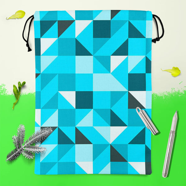Blue Triangle Reusable Sack Bag | Bag for Gym, Storage, Vegetable & Travel-Drawstring Sack Bags-SCK_FB_DS-IC 5007387 IC 5007387, Abstract Expressionism, Abstracts, Art and Paintings, Decorative, Diamond, Digital, Digital Art, Geometric, Geometric Abstraction, Graphic, Grid Art, Illustrations, Modern Art, Patterns, Semi Abstract, Signs, Signs and Symbols, Symbols, Triangles, blue, triangle, reusable, sack, bag, for, gym, storage, vegetable, travel, cotton, canvas, fabric, abstract, art, backdrop, background,
