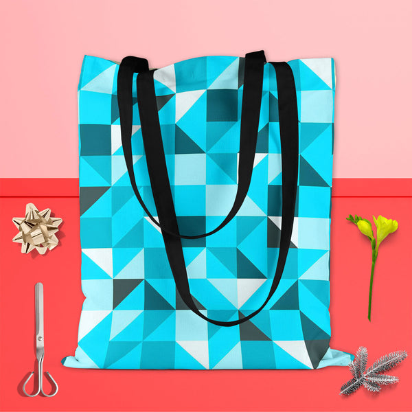 Blue Triangle Tote Bag Shoulder Purse | Multipurpose-Tote Bags Basic-TOT_FB_BS-IC 5007387 IC 5007387, Abstract Expressionism, Abstracts, Art and Paintings, Decorative, Diamond, Digital, Digital Art, Geometric, Geometric Abstraction, Graphic, Grid Art, Illustrations, Modern Art, Patterns, Semi Abstract, Signs, Signs and Symbols, Symbols, Triangles, blue, triangle, tote, bag, shoulder, purse, cotton, canvas, fabric, multipurpose, abstract, art, backdrop, background, beautiful, block, bright, classic, color, c