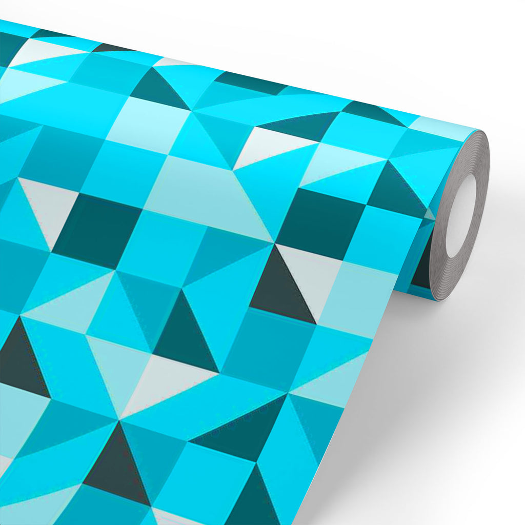 ArtzFolio Blue Triangle Wallpaper Roll | Easy to Install-Wallpapers Peel & Stick-AZHOM20134747WAL_L-Image Code 5007387 Vishnu Image Folio Pvt Ltd, IC 5007387, ArtzFolio, Wallpapers Peel & Stick, Abstract, Digital Art, blue, triangle, wallpaper, roll, easy, to, install, vinyl, self, adhesive, brick, for, walls, living, room, drawing, large, size, children, sticker, bedroom, pitaara, box, bathroom, textured, big, office, reception, amazonbasics, decorative, home, waterproof, designer, small, kids, peel, stick