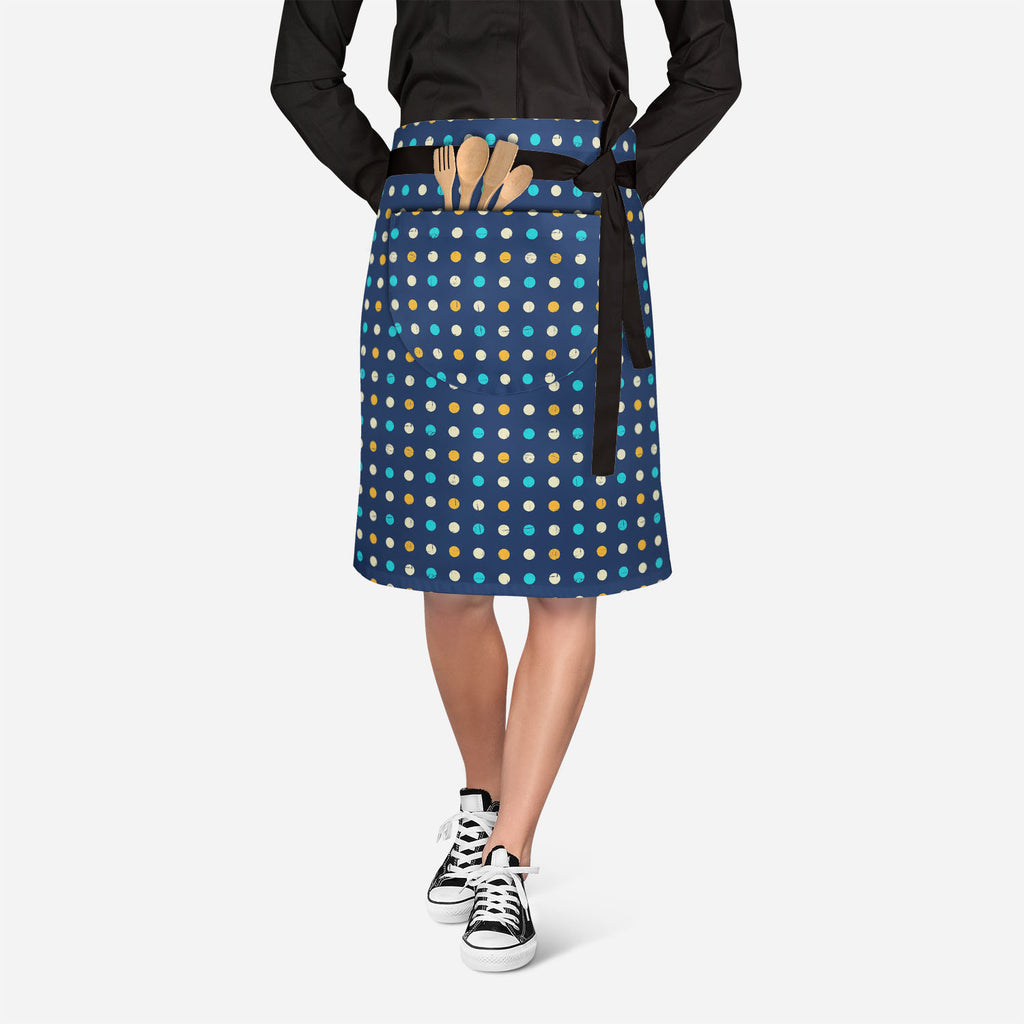 Polka Pattern Apron | Adjustable, Free Size & Waist Tiebacks-Apron Waist to Feet-APR_WS_KN-IC 5007388 IC 5007388, Abstract Expressionism, Abstracts, Ancient, Black and White, Circle, Decorative, Digital, Digital Art, Dots, Fashion, Graphic, Historical, Illustrations, Medieval, Modern Art, Nautical, Patterns, Retro, Semi Abstract, Signs, Signs and Symbols, Vintage, White, polka, pattern, apron, adjustable, free, size, waist, tiebacks, abstract, background, blue, card, color, decor, decoration, design, dot, e