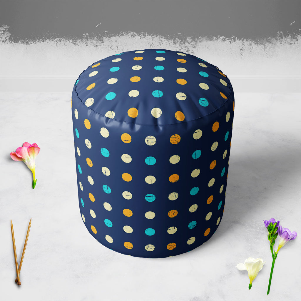 Polka Pattern Footstool Footrest Puffy Pouffe Ottoman Bean Bag | Canvas Fabric-Footstools-FST_CB_BN-IC 5007388 IC 5007388, Abstract Expressionism, Abstracts, Ancient, Black and White, Circle, Decorative, Digital, Digital Art, Dots, Fashion, Graphic, Historical, Illustrations, Medieval, Modern Art, Nautical, Patterns, Retro, Semi Abstract, Signs, Signs and Symbols, Vintage, White, polka, pattern, footstool, footrest, puffy, pouffe, ottoman, bean, bag, canvas, fabric, abstract, background, blue, card, color, 