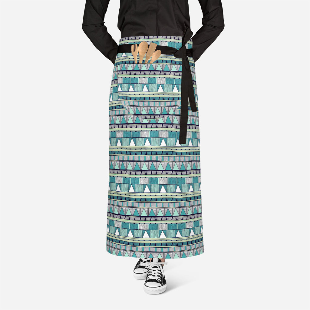 Tribal Art Apron | Adjustable, Free Size & Waist Tiebacks-Aprons Waist to Knee-APR_WS_FT-IC 5007389 IC 5007389, Abstract Expressionism, Abstracts, Ancient, Black and White, Culture, Decorative, Drawing, Ethnic, Fantasy, Fashion, Folk Art, Geometric, Geometric Abstraction, Historical, Medieval, Patterns, Semi Abstract, Signs, Signs and Symbols, Stripes, Traditional, Triangles, Tribal, Vintage, White, World Culture, art, apron, adjustable, free, size, waist, tiebacks, abstract, abstraction, artistic, backdrop