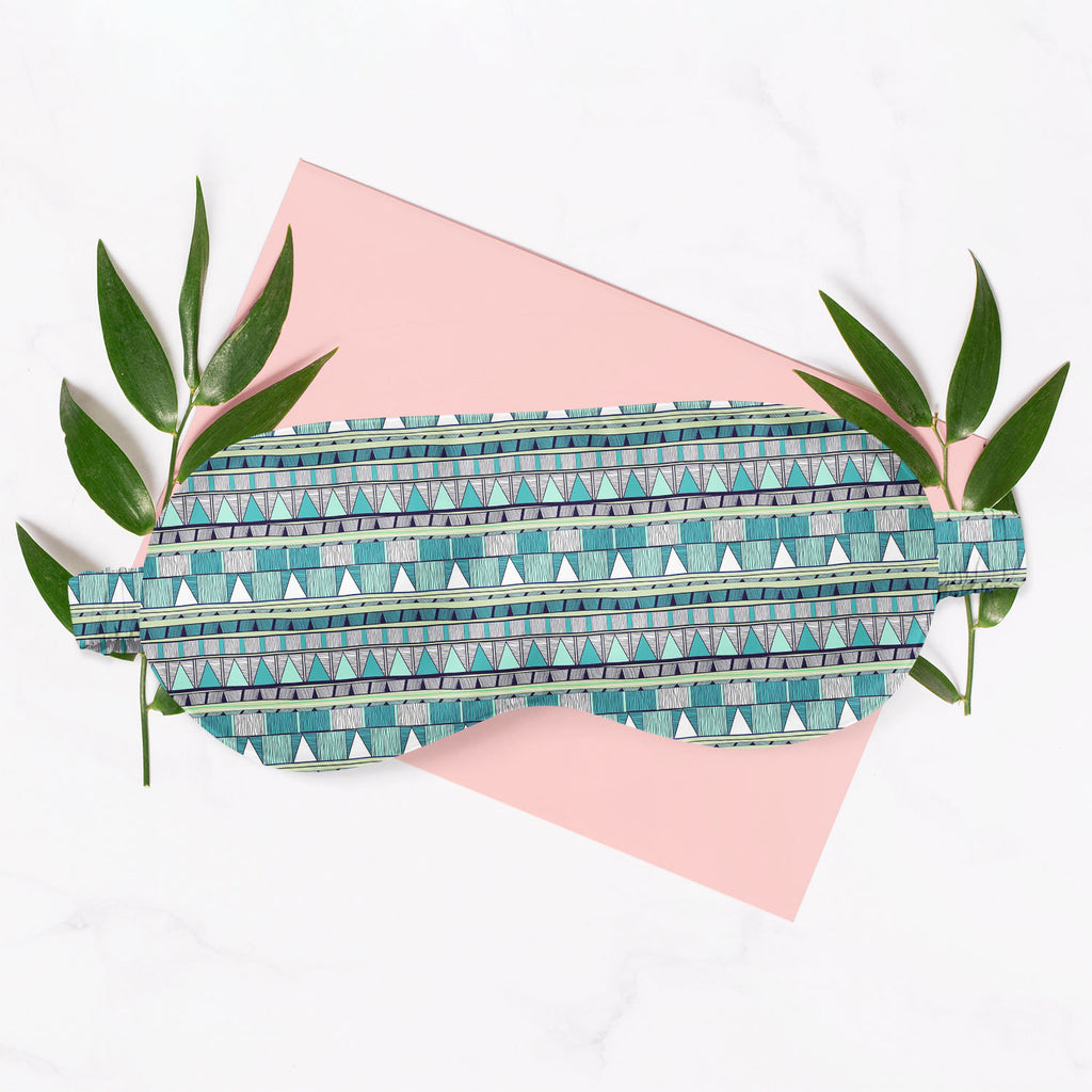 Tribal Art Sleeping Eye Pad Blackout Eye Cover | Soft Anti-Allergic Eco-Friendly Natural Mulberry Silk Fabric-Sleep Masks-MSK_SL_BS-IC 5007389 IC 5007389, Abstract Expressionism, Abstracts, Ancient, Black and White, Culture, Decorative, Drawing, Ethnic, Fantasy, Fashion, Folk Art, Geometric, Geometric Abstraction, Historical, Medieval, Patterns, Semi Abstract, Signs, Signs and Symbols, Stripes, Traditional, Triangles, Tribal, Vintage, White, World Culture, art, sleeping, eye, pad, blackout, cover, soft, ant