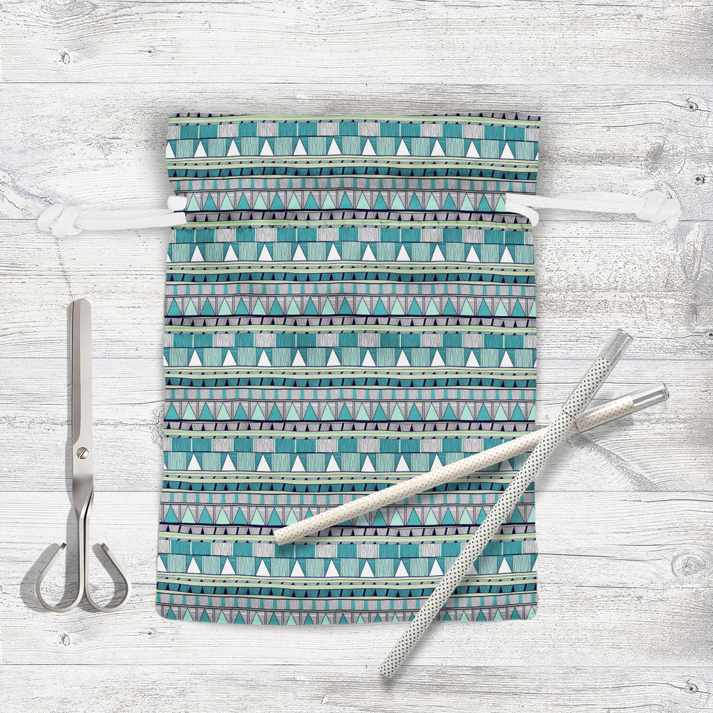 Tribal Art D4 Pouch Wrist Potli Bag | Bag for Weddings & Casual Parties-Drawstring Pouches-PCH_FB_DS-IC 5007389 IC 5007389, Abstract Expressionism, Abstracts, Ancient, Black and White, Culture, Decorative, Drawing, Ethnic, Fantasy, Fashion, Folk Art, Geometric, Geometric Abstraction, Historical, Medieval, Patterns, Semi Abstract, Signs, Signs and Symbols, Stripes, Traditional, Triangles, Tribal, Vintage, White, World Culture, art, d4, pouch, wrist, potli, bag, for, weddings, casual, parties, abstract, abstr