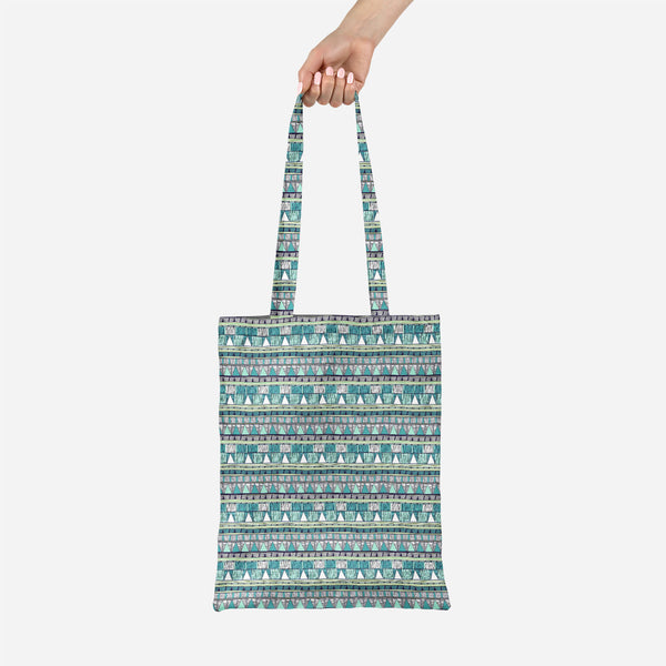 ArtzFolio Tribal Art Tote Bag Shoulder Purse | Multipurpose-Tote Bags Basic-AZ5007389TOT_RF-IC 5007389 IC 5007389, Abstract Expressionism, Abstracts, Ancient, Black and White, Culture, Decorative, Drawing, Ethnic, Fantasy, Fashion, Folk Art, Geometric, Geometric Abstraction, Historical, Medieval, Patterns, Semi Abstract, Signs, Signs and Symbols, Stripes, Traditional, Triangles, Tribal, Vintage, White, World Culture, art, canvas, tote, bag, shoulder, purse, multipurpose, abstract, abstraction, artistic, bac