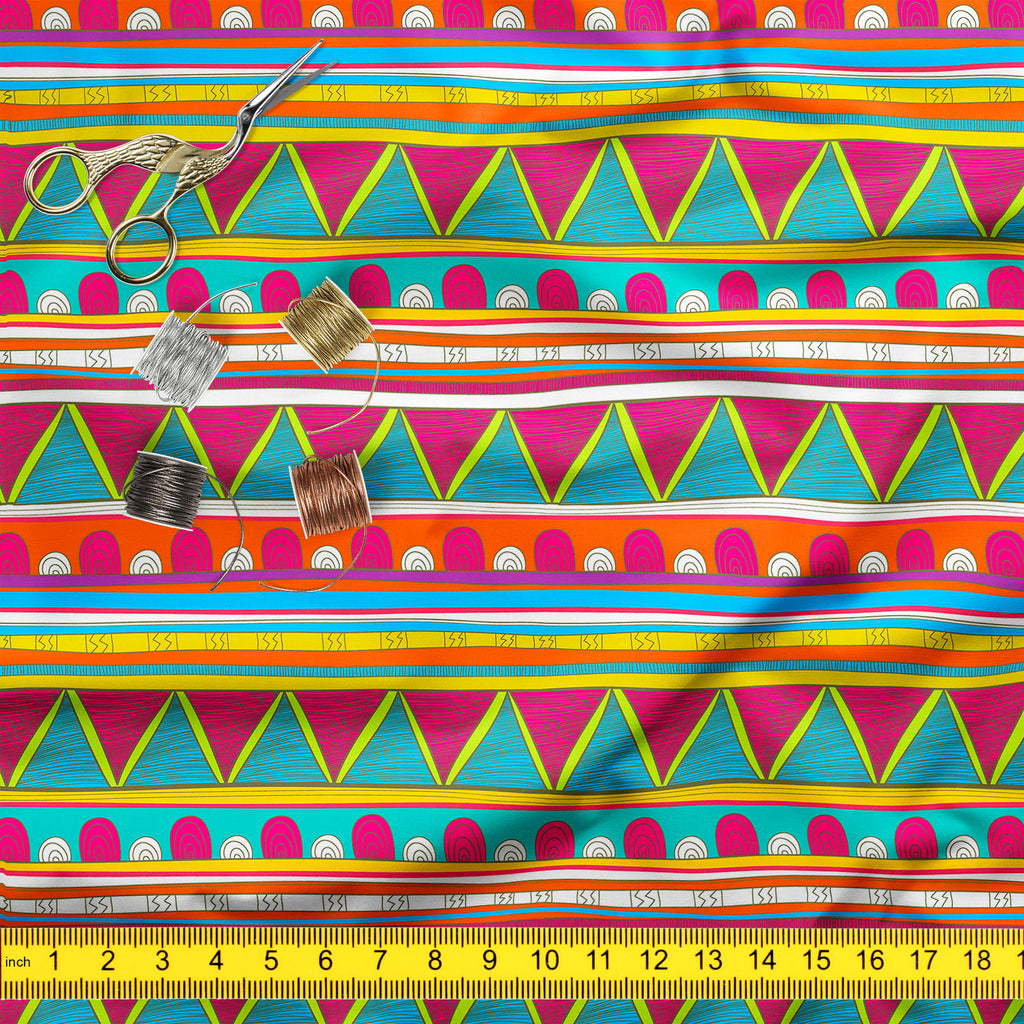 Tribal Art D5 Upholstery Fabric by Metre | For Sofa, Curtains, Cushions, Furnishing, Craft, Dress Material-Upholstery Fabrics-FAB_RW-IC 5007390 IC 5007390, Abstract Expressionism, Abstracts, Ancient, Culture, Decorative, Drawing, Ethnic, Fantasy, Fashion, Folk Art, Geometric, Geometric Abstraction, Historical, Illustrations, Medieval, Mexican, Patterns, Semi Abstract, Signs, Signs and Symbols, Stripes, Traditional, Triangles, Tribal, Vintage, World Culture, art, d5, upholstery, fabric, by, metre, for, sofa,