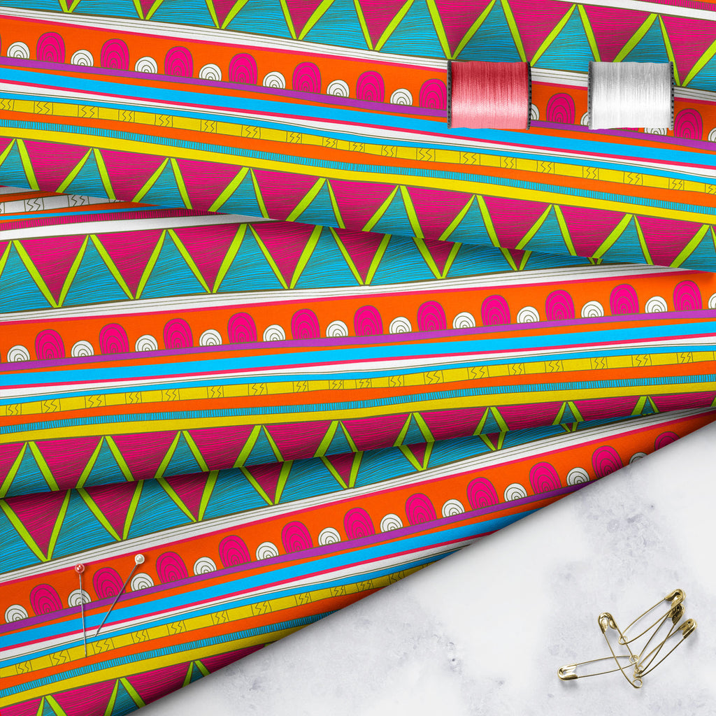 Tribal Art D5 Sofa Fabric by Metre | Upholstery For Sofa, Curtains & Cushions-Sofa Fabrics-SOF_FB-IC 5007390 IC 5007390, Abstract Expressionism, Abstracts, Ancient, Culture, Decorative, Drawing, Ethnic, Fantasy, Fashion, Folk Art, Geometric, Geometric Abstraction, Historical, Illustrations, Medieval, Mexican, Patterns, Semi Abstract, Signs, Signs and Symbols, Stripes, Traditional, Triangles, Tribal, Vintage, World Culture, art, d5, sofa, fabric, by, metre, upholstery, for, curtains, cushions, background, ab