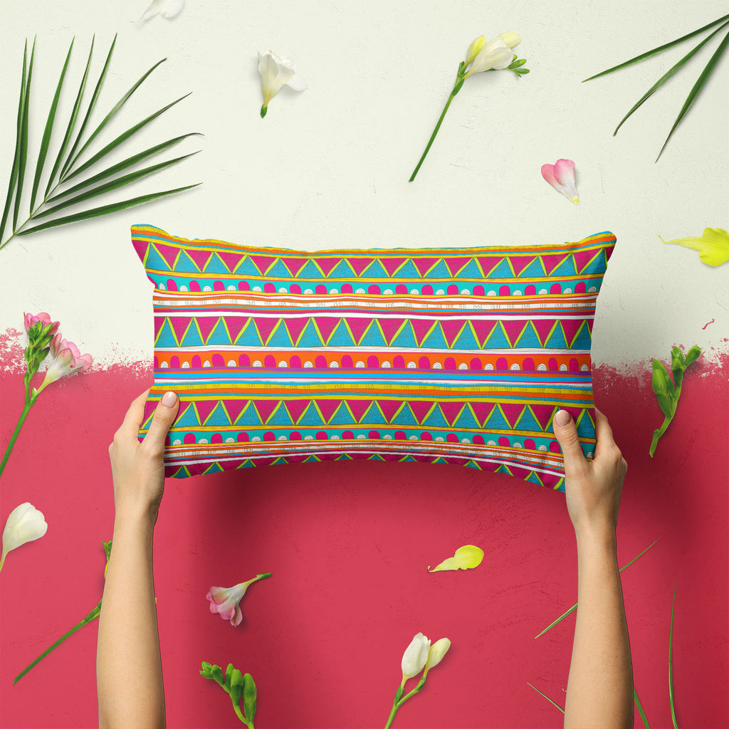 Tribal Art D5 Pillow Cover Case-Pillow Cases-PIL_CV-IC 5007390 IC 5007390, Abstract Expressionism, Abstracts, Ancient, Culture, Decorative, Drawing, Ethnic, Fantasy, Fashion, Folk Art, Geometric, Geometric Abstraction, Historical, Illustrations, Medieval, Mexican, Patterns, Semi Abstract, Signs, Signs and Symbols, Stripes, Traditional, Triangles, Tribal, Vintage, World Culture, art, d5, pillow, cover, case, background, abstract, abstraction, artistic, backdrop, blue, border, bright, creative, decor, decorat