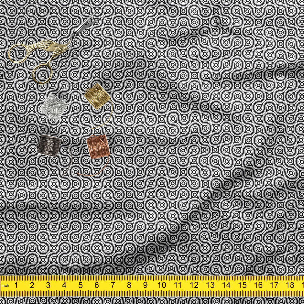 Infinite Line Upholstery Fabric by Metre | For Sofa, Curtains, Cushions, Furnishing, Craft, Dress Material-Upholstery Fabrics-FAB_RW-IC 5007391 IC 5007391, Abstract Expressionism, Abstracts, Black, Black and White, Geometric, Geometric Abstraction, Illustrations, Patterns, Semi Abstract, Signs, Signs and Symbols, White, infinite, line, upholstery, fabric, by, metre, for, sofa, curtains, cushions, furnishing, craft, dress, material, background, pattern, abstract, infinity, backgrounds, band, coil, convoluted