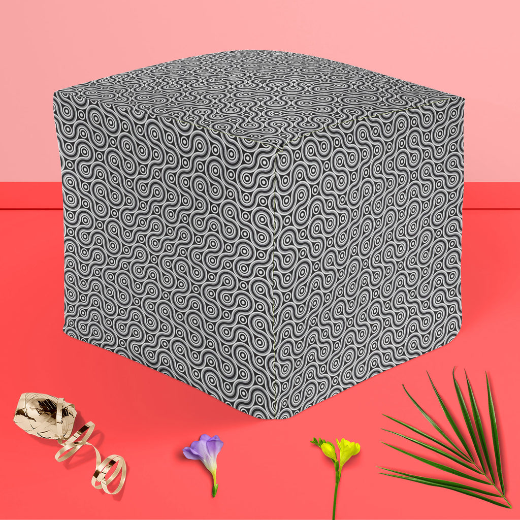 Infinite Line Footstool Footrest Puffy Pouffe Ottoman Bean Bag | Canvas Fabric-Footstools-FST_CB_BN-IC 5007391 IC 5007391, Abstract Expressionism, Abstracts, Black, Black and White, Geometric, Geometric Abstraction, Illustrations, Patterns, Semi Abstract, Signs, Signs and Symbols, White, infinite, line, footstool, footrest, puffy, pouffe, ottoman, bean, bag, canvas, fabric, background, pattern, abstract, infinity, backgrounds, band, coil, convoluted, decor, decoration, design, element, frame, kink, loop, me