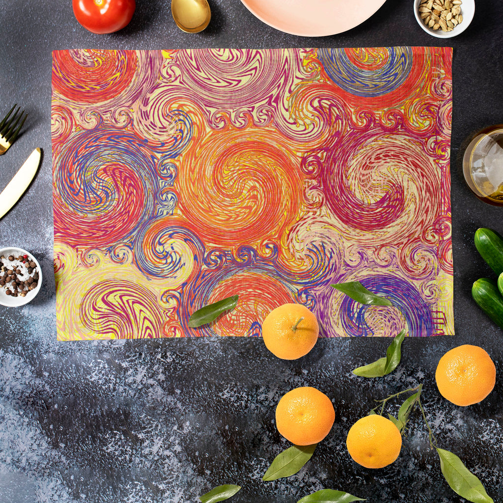 Grunge Swirls Table Mat Placemat-Table Place Mats Fabric-MAT_TB-IC 5007392 IC 5007392, Abstract Expressionism, Abstracts, Ancient, Art and Paintings, Decorative, Drawing, Grid Art, Historical, Illustrations, Medieval, Nature, Patterns, Scenic, Semi Abstract, Signs, Signs and Symbols, Stripes, Vintage, grunge, swirls, table, mat, placemat, abstract, background, seamless, pattern, art, backdrop, blue, cloth, color, colorful, curve, decor, decoration, design, fabric, green, grid, illustration, image, lacy, lin