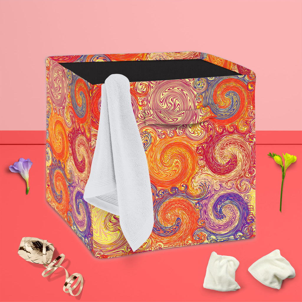 Grunge Swirls Foldable Open Storage Bin | Organizer Box, Toy Basket, Shelf Box, Laundry Bag | Canvas Fabric-Storage Bins-STR_BI_CB-IC 5007392 IC 5007392, Abstract Expressionism, Abstracts, Ancient, Art and Paintings, Decorative, Drawing, Grid Art, Historical, Illustrations, Medieval, Nature, Patterns, Scenic, Semi Abstract, Signs, Signs and Symbols, Stripes, Vintage, grunge, swirls, foldable, open, storage, bin, organizer, box, toy, basket, shelf, laundry, bag, canvas, fabric, abstract, background, seamless