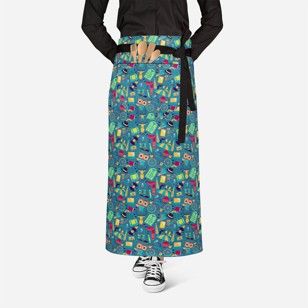 Hipster Apron | Adjustable, Free Size & Waist Tiebacks-Aprons Waist to Knee-APR_WS_FT-IC 5007393 IC 5007393, Ancient, Bikes, Culture, Ethnic, Fashion, Hipster, Historical, Icons, Medieval, Modern Art, Patterns, Retro, Traditional, Tribal, Urban, Vintage, World Culture, apron, adjustable, free, size, waist, tiebacks, pattern, artwork, audio, cassette, backdrop, bag, bike, bow, tie, camera, deer, disco, fabric, funky, glasses, hat, headphones, style, icon, laptop, lomo, modern, moleskine, mustache, ornament, 