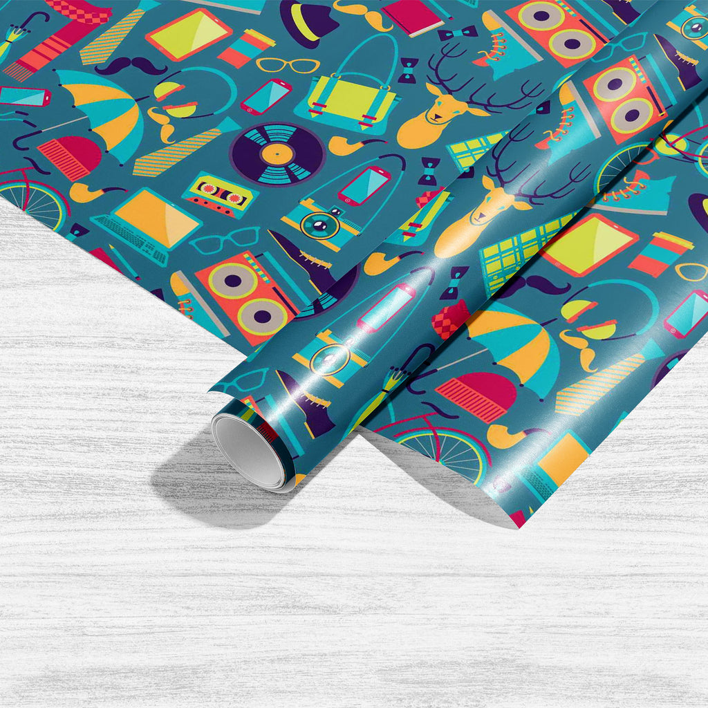 Hipster Art & Craft Gift Wrapping Paper-Wrapping Papers-WRP_PP-IC 5007393 IC 5007393, Ancient, Bikes, Culture, Ethnic, Fashion, Hipster, Historical, Icons, Medieval, Modern Art, Patterns, Retro, Traditional, Tribal, Urban, Vintage, World Culture, art, craft, gift, wrapping, paper, pattern, artwork, audio, cassette, backdrop, bag, bike, bow, tie, camera, deer, disco, fabric, funky, glasses, hat, headphones, style, icon, laptop, lomo, modern, moleskine, mustache, ornament, photo, record, ribbon, scarf, seamle