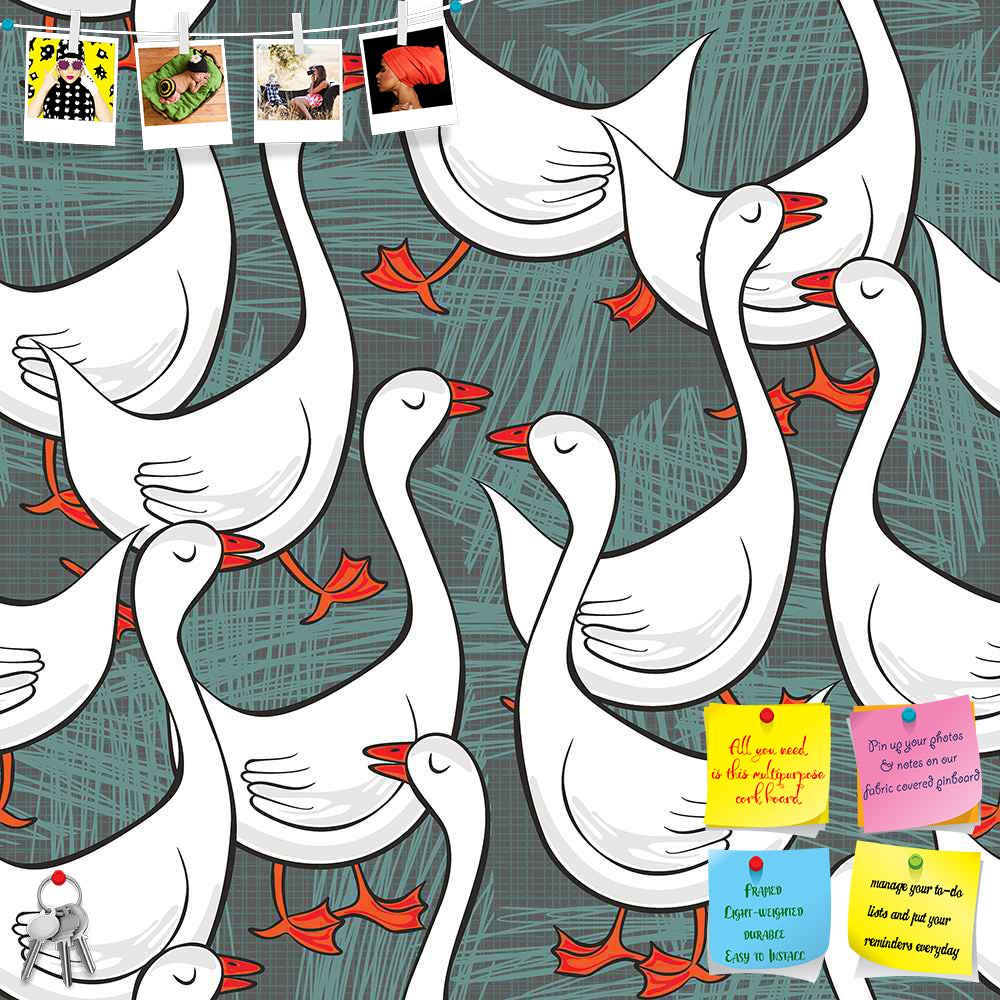 ArtzFolio White Gooses Printed Bulletin Board Notice Pin Board Soft Board | Frameless-Bulletin Boards Frameless-AZSAO21073474BLB_FL_L-Image Code 5007395 Vishnu Image Folio Pvt Ltd, IC 5007395, ArtzFolio, Bulletin Boards Frameless, Animals, Kids, Digital Art, white, gooses, printed, bulletin, board, notice, pin, soft, frameless, free, run, sunny, summer, day, animal, farm, life, illustration, dark, gray, messy, background, seamless, pattern, pin up board, push pin board, extra large cork board, big pin board