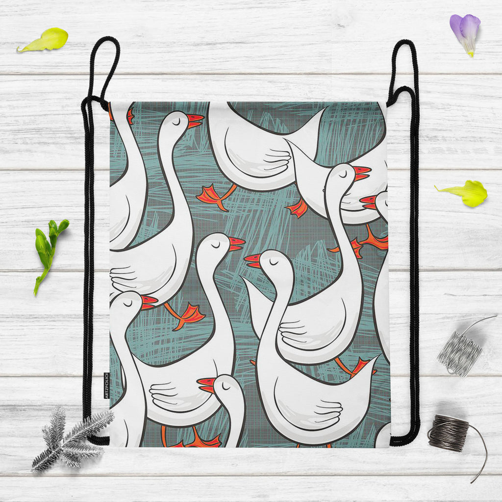 White Gooses Backpack for Students | College & Travel Bag-Backpacks-BPK_FB_DS-IC 5007395 IC 5007395, Abstract Expressionism, Abstracts, Animals, Animated Cartoons, Art and Paintings, Birds, Black and White, Caricature, Cartoons, Culture, Digital, Digital Art, Drawing, Ethnic, Graphic, Illustrations, Patterns, Seasons, Semi Abstract, Traditional, Tribal, White, World Culture, gooses, backpack, for, students, college, travel, bag, pattern, goose, geese, animal, abstract, art, backdrop, background, bird, borde