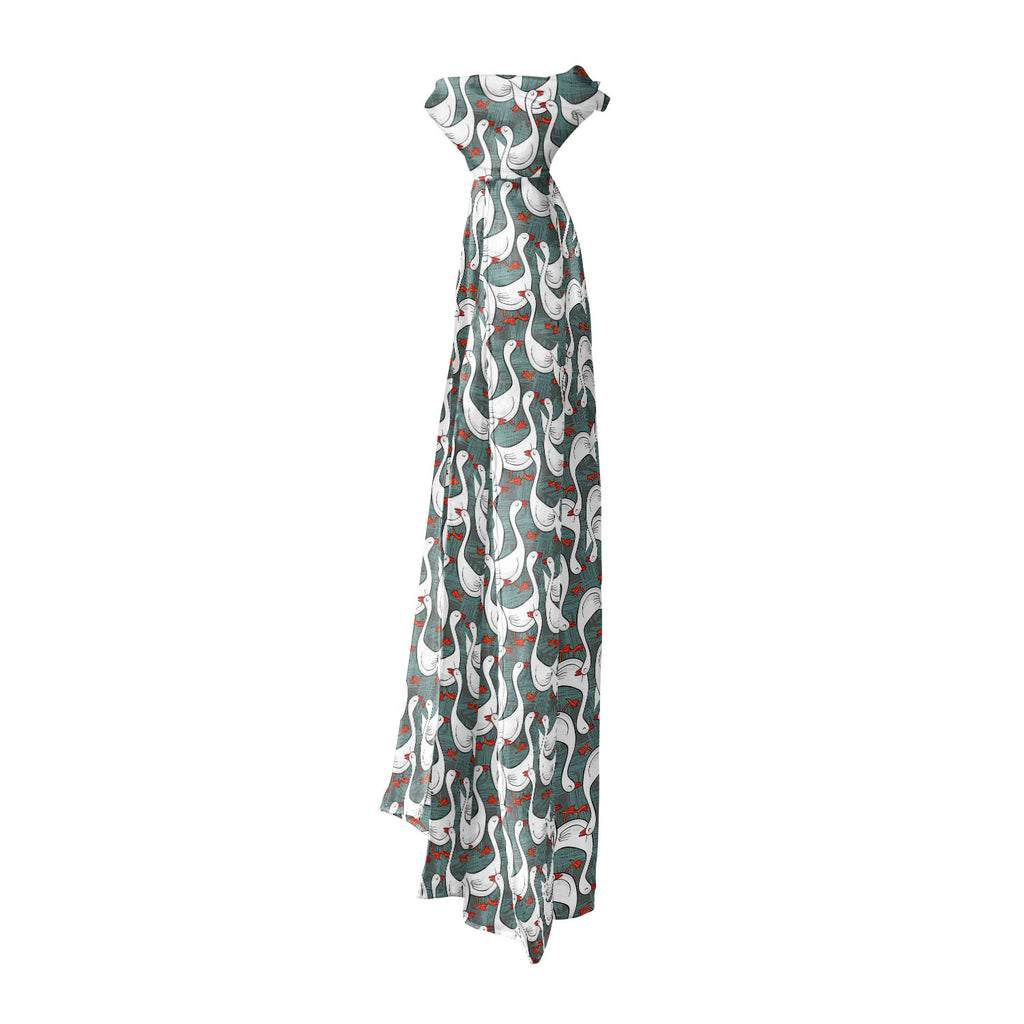 White Gooses Printed Stole Dupatta Headwear | Girls & Women | Soft Poly Fabric-Stoles Basic-STL_FB_BS-IC 5007395 IC 5007395, Abstract Expressionism, Abstracts, Animals, Animated Cartoons, Art and Paintings, Birds, Black and White, Caricature, Cartoons, Culture, Digital, Digital Art, Drawing, Ethnic, Graphic, Illustrations, Patterns, Seasons, Semi Abstract, Traditional, Tribal, White, World Culture, gooses, printed, stole, dupatta, headwear, girls, women, soft, poly, fabric, pattern, goose, geese, animal, ab
