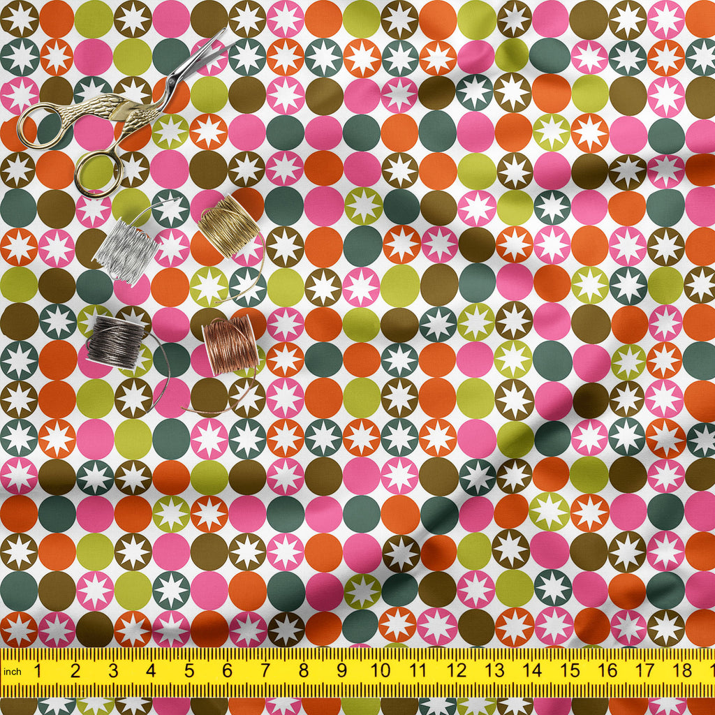 Stars & Circles Upholstery Fabric by Metre | For Sofa, Curtains, Cushions, Furnishing, Craft, Dress Material-Upholstery Fabrics-FAB_RW-IC 5007396 IC 5007396, Abstract Expressionism, Abstracts, Ancient, Art and Paintings, Circle, Decorative, Digital, Digital Art, Drawing, Fashion, Graphic, Historical, Illustrations, Medieval, Modern Art, Patterns, Retro, Semi Abstract, Signs, Signs and Symbols, Symbols, Vintage, stars, circles, upholstery, fabric, by, metre, for, sofa, curtains, cushions, furnishing, craft, 