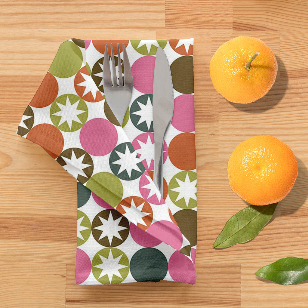 Stars & Circles Table Napkin-Table Napkins-NAP_TB-IC 5007396 IC 5007396, Abstract Expressionism, Abstracts, Ancient, Art and Paintings, Circle, Decorative, Digital, Digital Art, Drawing, Fashion, Graphic, Historical, Illustrations, Medieval, Modern Art, Patterns, Retro, Semi Abstract, Signs, Signs and Symbols, Symbols, Vintage, stars, circles, table, napkin, abstract, art, backdrop, background, beauty, blue, color, colorful, creative, cute, decoration, design, elegance, element, green, illustration, image, 