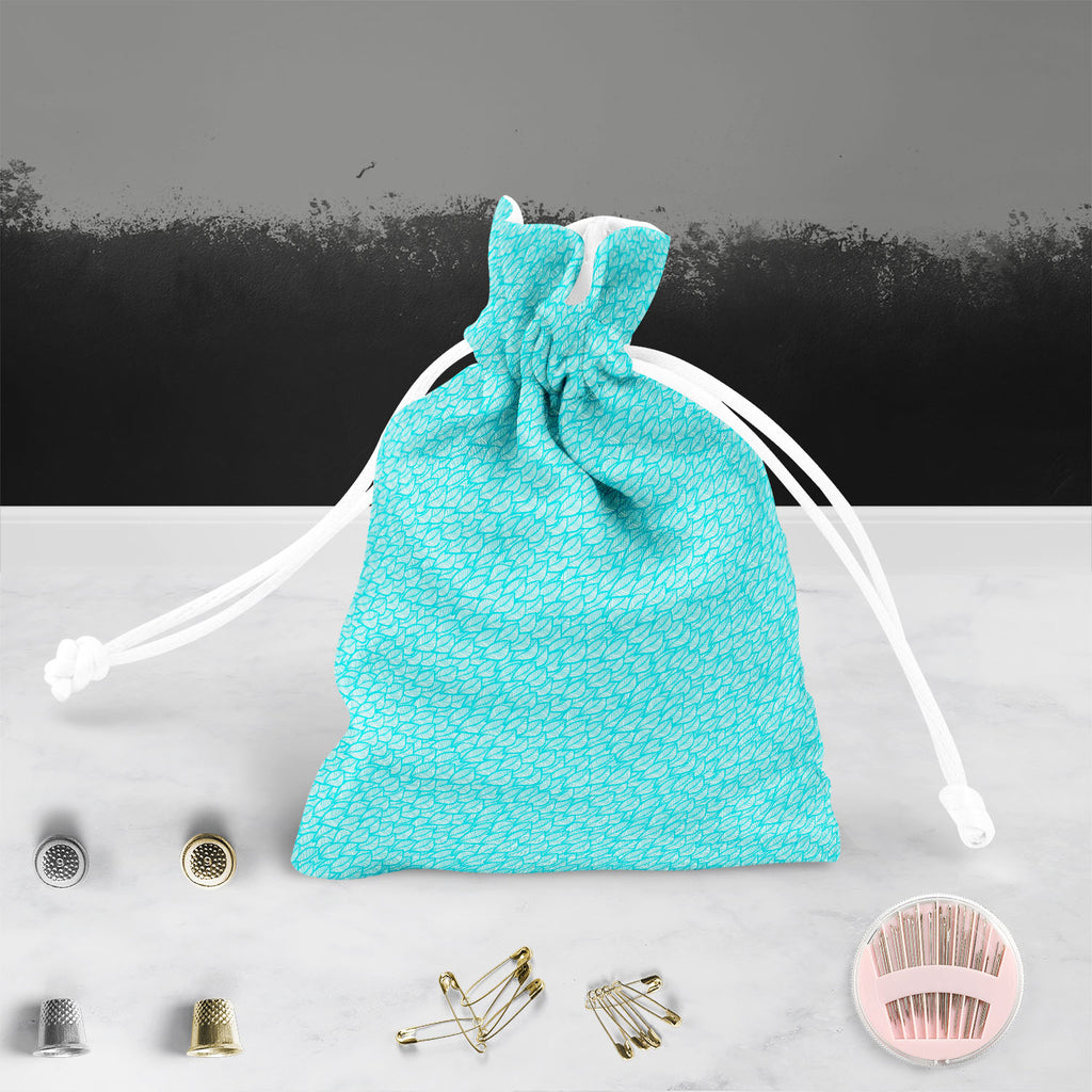 Blue Leaf D1 Pouch Wrist Potli Bag | Bag for Weddings & Casual Parties-Drawstring Pouches-PCH_FB_DS-IC 5007397 IC 5007397, Black and White, Botanical, Decorative, Digital, Digital Art, Drawing, Fashion, Floral, Flowers, Graphic, Illustrations, Modern Art, Nature, Patterns, Retro, Scenic, Seasons, Signs, Signs and Symbols, White, blue, leaf, d1, pouch, wrist, potli, bag, for, weddings, casual, parties, autumn, cold, decoration, design, elegance, element, fall, foliage, illustration, modern, ornament, ornate,