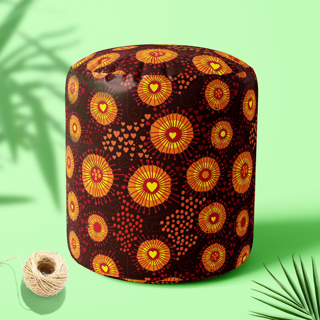 Psychedelic Art D1 Footstool Footrest Puffy Pouffe Ottoman Bean Bag | Canvas Fabric-Footstools-FST_CB_BN-IC 5007399 IC 5007399, Abstract Expressionism, Abstracts, Ancient, Art and Paintings, Black and White, Botanical, Circle, Digital, Digital Art, Dots, Drawing, Fashion, Floral, Flowers, Graphic, Hearts, Historical, Illustrations, Love, Medieval, Nature, Patterns, Retro, Romance, Semi Abstract, Signs, Signs and Symbols, Vintage, White, psychedelic, art, d1, footstool, footrest, puffy, pouffe, ottoman, bean