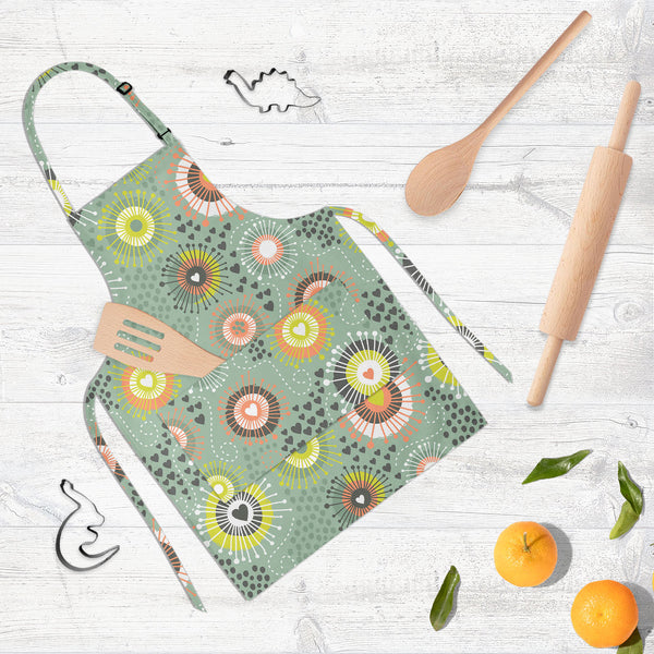 Psychedelic Art D2 Apron | Adjustable, Free Size & Waist Tiebacks-Aprons Neck to Knee-APR_NK_KN-IC 5007400 IC 5007400, Abstract Expressionism, Abstracts, Ancient, Art and Paintings, Black and White, Botanical, Circle, Digital, Digital Art, Dots, Drawing, Fashion, Floral, Flowers, Graphic, Hearts, Historical, Illustrations, Love, Medieval, Nature, Patterns, Retro, Romance, Semi Abstract, Signs, Signs and Symbols, Vintage, White, psychedelic, art, d2, full-length, neck, to, knee, apron, poly-cotton, fabric, a