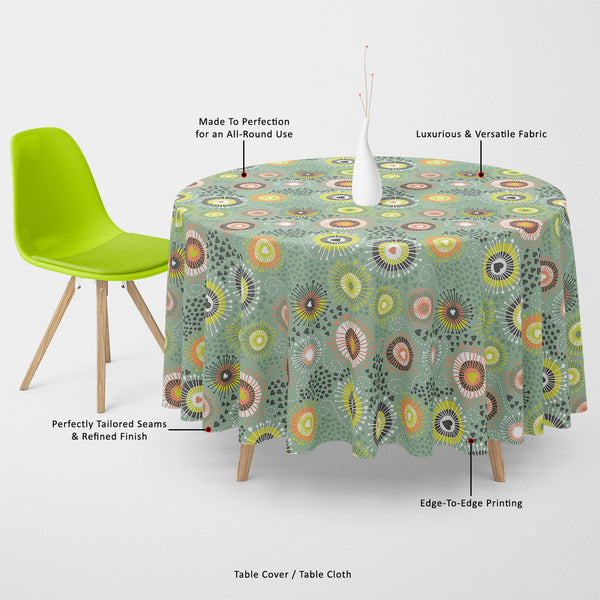 Psychedelic Art Table Cloth Cover-Table Covers-CVR_TB_RD-IC 5007400 IC 5007400, Abstract Expressionism, Abstracts, Ancient, Art and Paintings, Black and White, Botanical, Circle, Digital, Digital Art, Dots, Drawing, Fashion, Floral, Flowers, Graphic, Hearts, Historical, Illustrations, Love, Medieval, Nature, Patterns, Retro, Romance, Semi Abstract, Signs, Signs and Symbols, Vintage, White, psychedelic, art, table, cloth, cover, canvas, fabric, abstract, background, collection, crazy, curly, decoration, desi