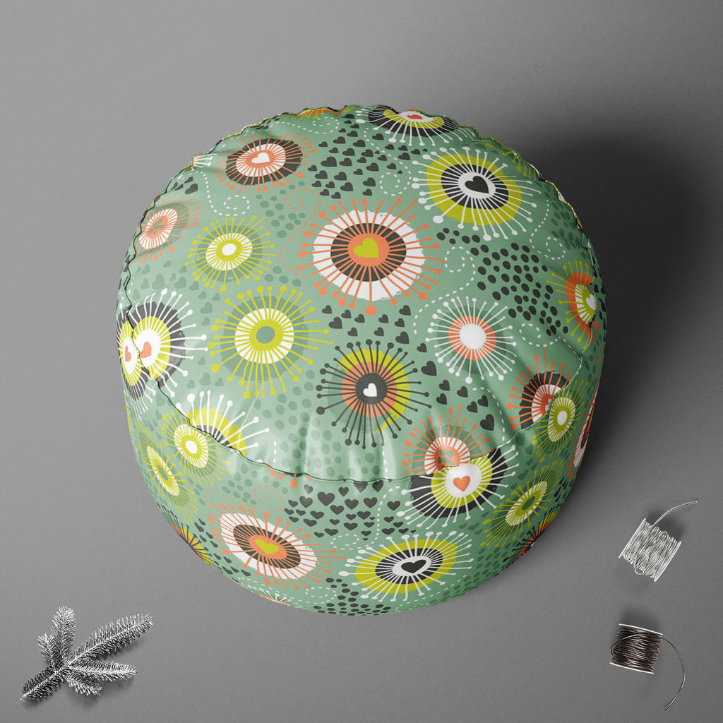 Psychedelic Art D2 Footstool Footrest Puffy Pouffe Ottoman Bean Bag | Canvas Fabric-Footstools-FST_CB_BN-IC 5007400 IC 5007400, Abstract Expressionism, Abstracts, Ancient, Art and Paintings, Black and White, Botanical, Circle, Digital, Digital Art, Dots, Drawing, Fashion, Floral, Flowers, Graphic, Hearts, Historical, Illustrations, Love, Medieval, Nature, Patterns, Retro, Romance, Semi Abstract, Signs, Signs and Symbols, Vintage, White, psychedelic, art, d2, footstool, footrest, puffy, pouffe, ottoman, bean