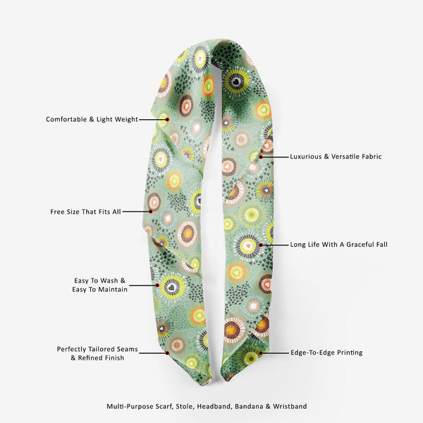 Psychedelic Art Printed Scarf | Neckwear Balaclava | Girls & Women | Soft Poly Fabric-Scarfs Basic-SCF_FB_BS-IC 5007400 IC 5007400, Abstract Expressionism, Abstracts, Ancient, Art and Paintings, Black and White, Botanical, Circle, Digital, Digital Art, Dots, Drawing, Fashion, Floral, Flowers, Graphic, Hearts, Historical, Illustrations, Love, Medieval, Nature, Patterns, Retro, Romance, Semi Abstract, Signs, Signs and Symbols, Vintage, White, psychedelic, art, printed, scarf, neckwear, balaclava, girls, women