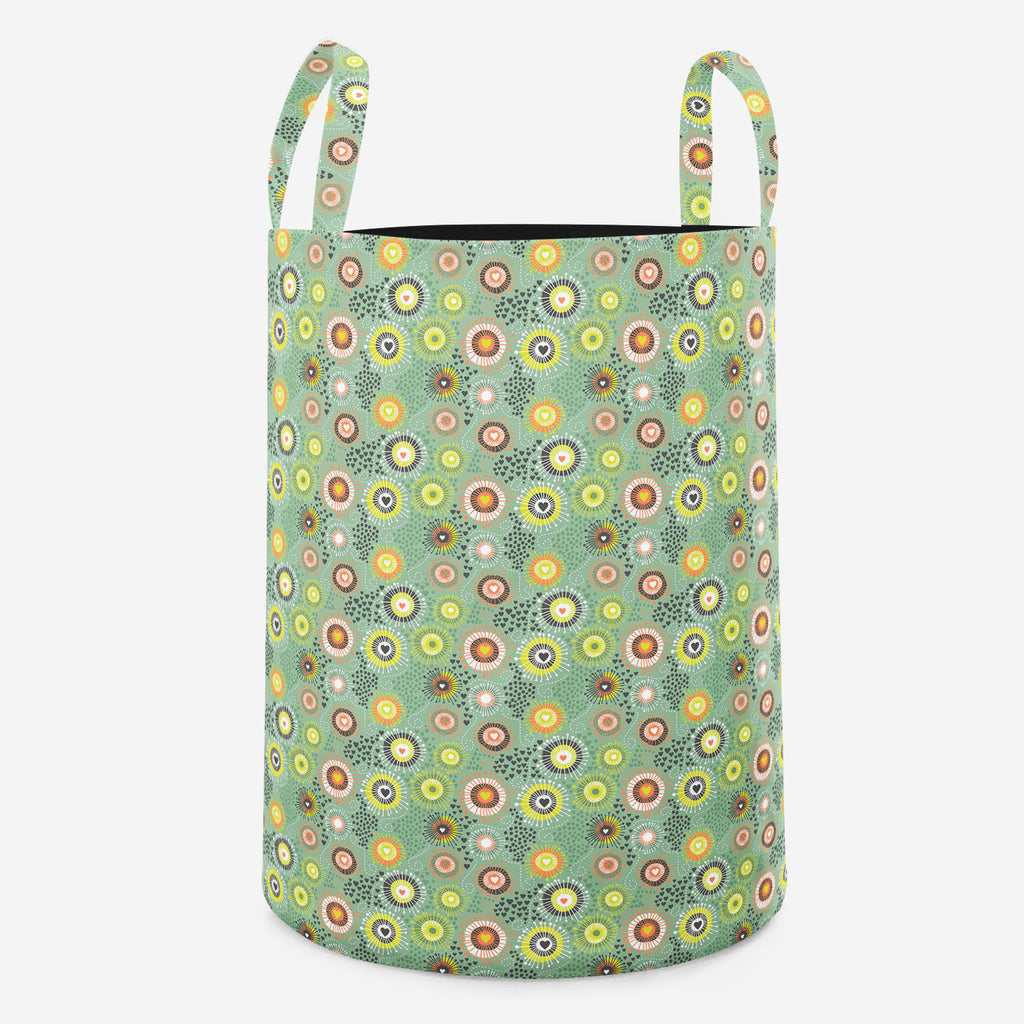 Psychedelic Art Foldable Open Storage Bin | Organizer Box, Toy Basket, Shelf Box, Laundry Bag | Canvas Fabric-Storage Bins-STR_BI_RD-IC 5007400 IC 5007400, Abstract Expressionism, Abstracts, Ancient, Art and Paintings, Black and White, Botanical, Circle, Digital, Digital Art, Dots, Drawing, Fashion, Floral, Flowers, Graphic, Hearts, Historical, Illustrations, Love, Medieval, Nature, Patterns, Retro, Romance, Semi Abstract, Signs, Signs and Symbols, Vintage, White, psychedelic, art, foldable, open, storage, 