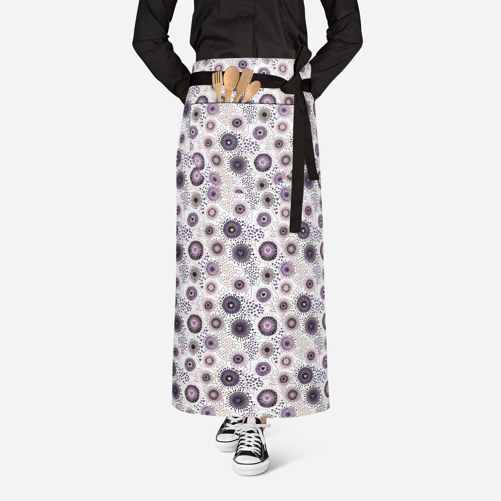 Circle & Hearts Apron | Adjustable, Free Size & Waist Tiebacks-Aprons Waist to Knee-APR_WS_FT-IC 5007401 IC 5007401, Abstract Expressionism, Abstracts, Ancient, Art and Paintings, Black and White, Botanical, Circle, Digital, Digital Art, Dots, Drawing, Fashion, Floral, Flowers, Graphic, Hearts, Historical, Illustrations, Love, Medieval, Nature, Patterns, Retro, Romance, Semi Abstract, Signs, Signs and Symbols, Vintage, White, apron, adjustable, free, size, waist, tiebacks, abstract, art, background, brown, 