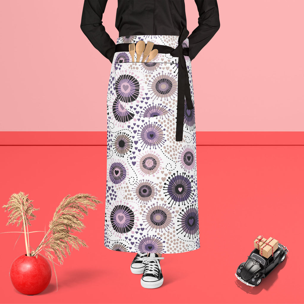 Circle & Hearts Apron | Adjustable, Free Size & Waist Tiebacks-Aprons Waist to Feet-APR_WS_FT-IC 5007401 IC 5007401, Abstract Expressionism, Abstracts, Ancient, Art and Paintings, Black and White, Botanical, Circle, Digital, Digital Art, Dots, Drawing, Fashion, Floral, Flowers, Graphic, Hearts, Historical, Illustrations, Love, Medieval, Nature, Patterns, Retro, Romance, Semi Abstract, Signs, Signs and Symbols, Vintage, White, apron, adjustable, free, size, waist, tiebacks, abstract, art, background, brown, 