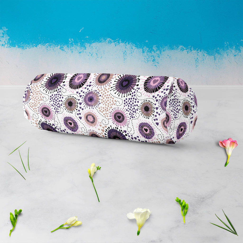 Circle & Hearts Bolster Cover Booster Cases | Concealed Zipper Opening-Bolster Covers-BOL_CV_ZP-IC 5007401 IC 5007401, Abstract Expressionism, Abstracts, Ancient, Art and Paintings, Black and White, Botanical, Circle, Digital, Digital Art, Dots, Drawing, Fashion, Floral, Flowers, Graphic, Hearts, Historical, Illustrations, Love, Medieval, Nature, Patterns, Retro, Romance, Semi Abstract, Signs, Signs and Symbols, Vintage, White, bolster, cover, booster, cases, concealed, zipper, opening, abstract, art, backg