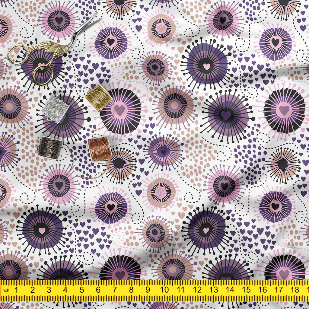 Circle & Hearts Upholstery Fabric by Metre | For Sofa, Curtains, Cushions, Furnishing, Craft, Dress Material-Upholstery Fabrics-FAB_RW-IC 5007401 IC 5007401, Abstract Expressionism, Abstracts, Ancient, Art and Paintings, Black and White, Botanical, Circle, Digital, Digital Art, Dots, Drawing, Fashion, Floral, Flowers, Graphic, Hearts, Historical, Illustrations, Love, Medieval, Nature, Patterns, Retro, Romance, Semi Abstract, Signs, Signs and Symbols, Vintage, White, upholstery, fabric, by, metre, for, sofa,