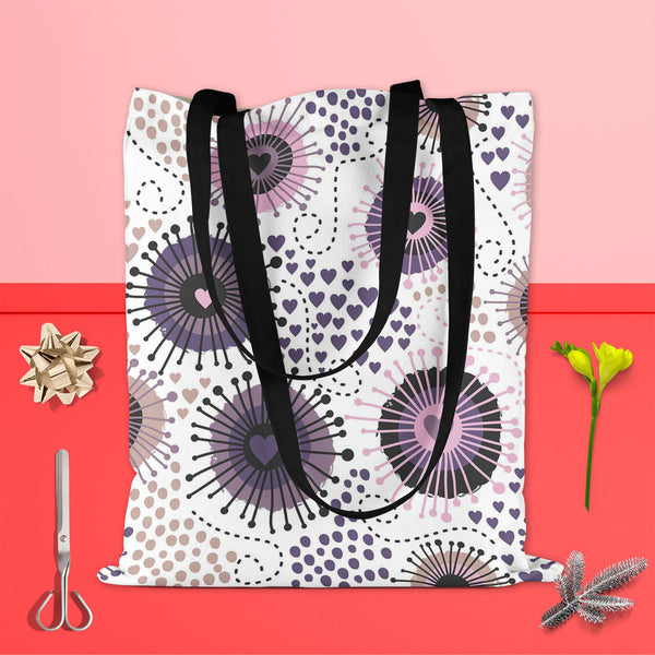 Circle & Hearts Tote Bag Shoulder Purse | Multipurpose-Tote Bags Basic-TOT_FB_BS-IC 5007401 IC 5007401, Abstract Expressionism, Abstracts, Ancient, Art and Paintings, Black and White, Botanical, Circle, Digital, Digital Art, Dots, Drawing, Fashion, Floral, Flowers, Graphic, Hearts, Historical, Illustrations, Love, Medieval, Nature, Patterns, Retro, Romance, Semi Abstract, Signs, Signs and Symbols, Vintage, White, tote, bag, shoulder, purse, cotton, canvas, fabric, multipurpose, abstract, art, background, br