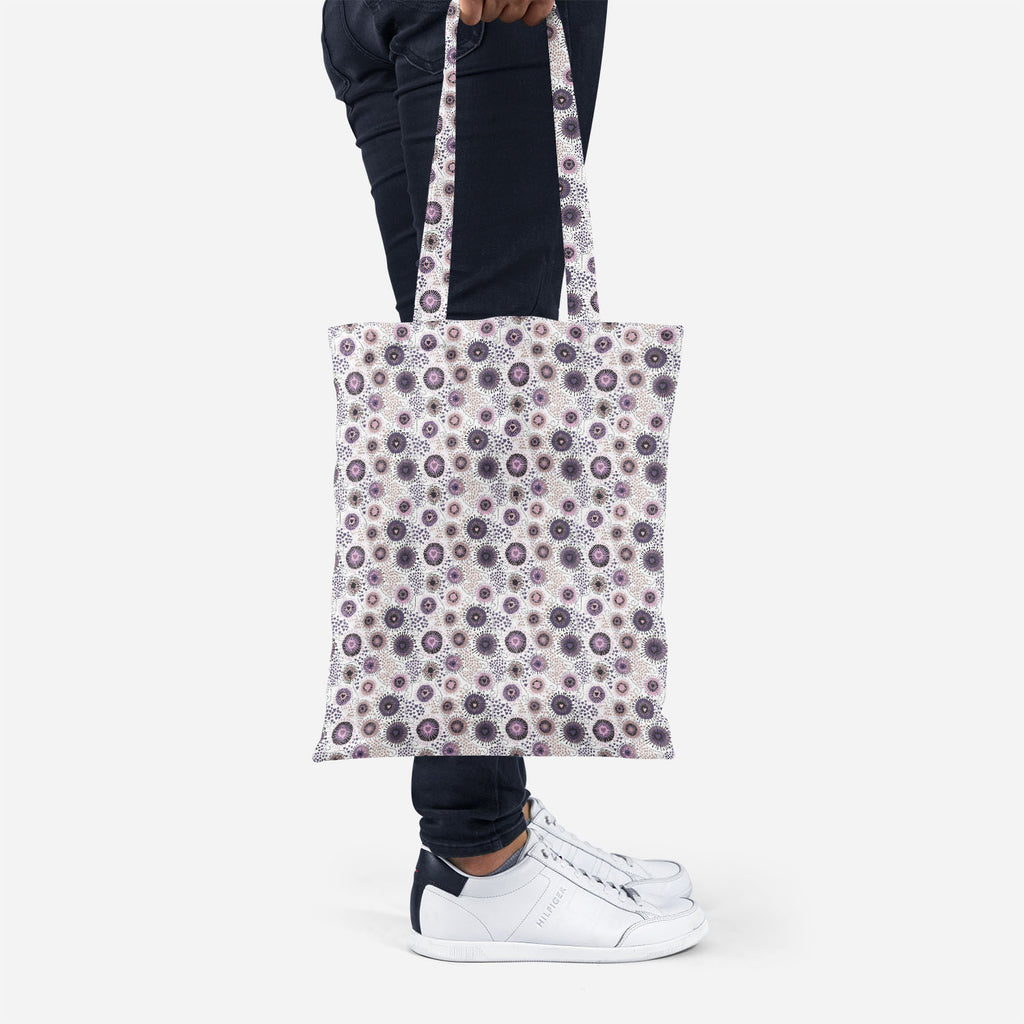 ArtzFolio Circle & Hearts Tote Bag Shoulder Purse | Multipurpose-Tote Bags Basic-AZ5007401TOT_RF-IC 5007401 IC 5007401, Abstract Expressionism, Abstracts, Ancient, Art and Paintings, Black and White, Botanical, Circle, Digital, Digital Art, Dots, Drawing, Fashion, Floral, Flowers, Graphic, Hearts, Historical, Illustrations, Love, Medieval, Nature, Patterns, Retro, Romance, Semi Abstract, Signs, Signs and Symbols, Vintage, White, tote, bag, shoulder, purse, multipurpose, abstract, art, background, brown, col