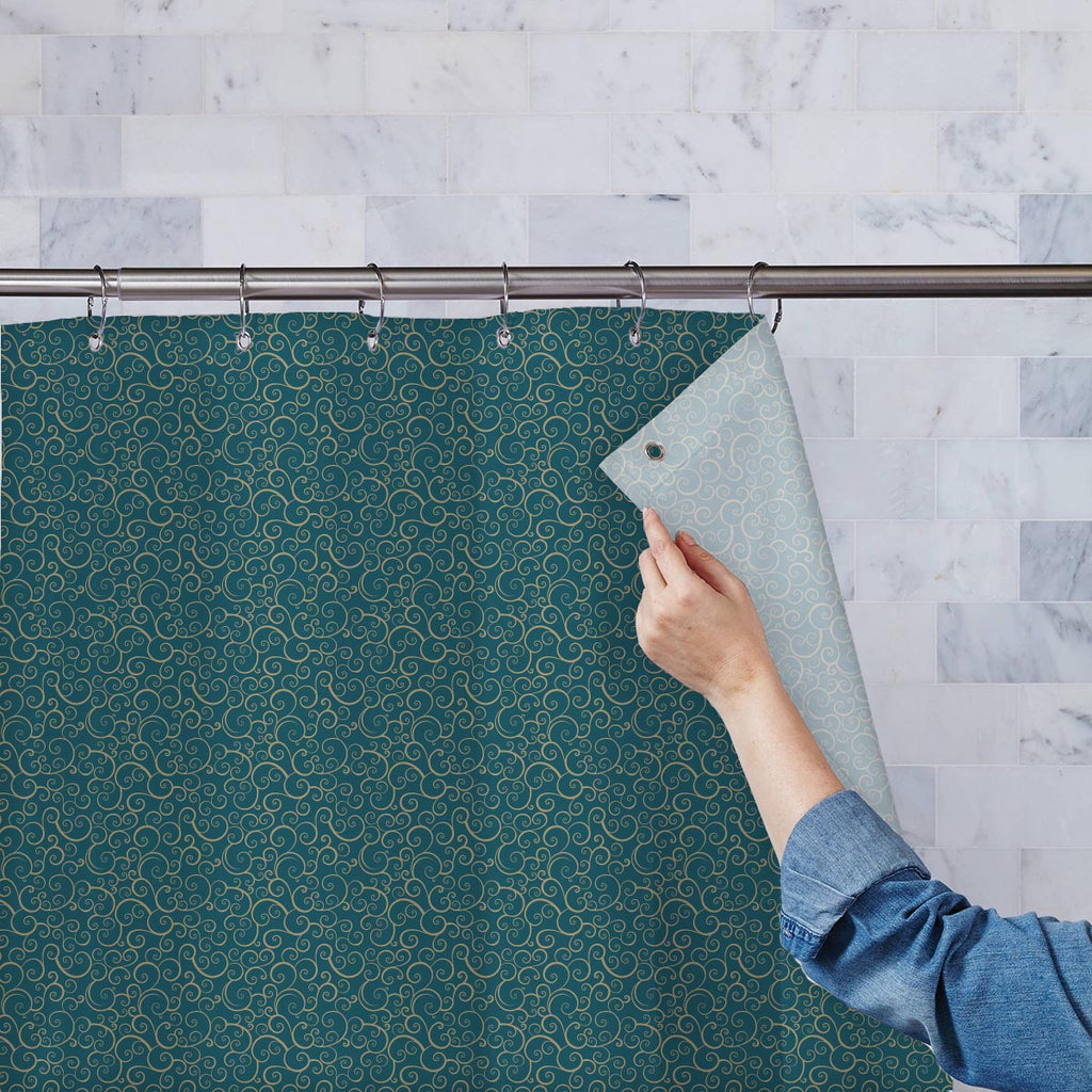 Spiral Washable Waterproof Shower Curtain-Shower Curtains-CUR_SH-IC 5007402 IC 5007402, Abstract Expressionism, Abstracts, Ancient, Art and Paintings, Circle, Digital, Digital Art, Drawing, Fashion, Graphic, Historical, Illustrations, Medieval, Patterns, Retro, Semi Abstract, Signs, Signs and Symbols, Vintage, spiral, washable, waterproof, shower, curtain, abstract, art, background, collection, curly, decoration, design, element, ellipse, flourish, green, illustration, image, leaf, light, natural, objects, 