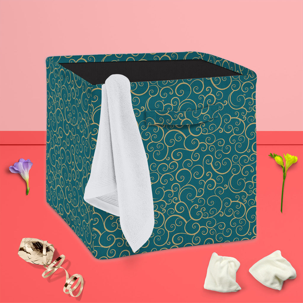 Spiral D2 Foldable Open Storage Bin | Organizer Box, Toy Basket, Shelf Box, Laundry Bag | Canvas Fabric-Storage Bins-STR_BI_CB-IC 5007402 IC 5007402, Abstract Expressionism, Abstracts, Ancient, Art and Paintings, Circle, Digital, Digital Art, Drawing, Fashion, Graphic, Historical, Illustrations, Medieval, Patterns, Retro, Semi Abstract, Signs, Signs and Symbols, Vintage, spiral, d2, foldable, open, storage, bin, organizer, box, toy, basket, shelf, laundry, bag, canvas, fabric, abstract, art, background, col