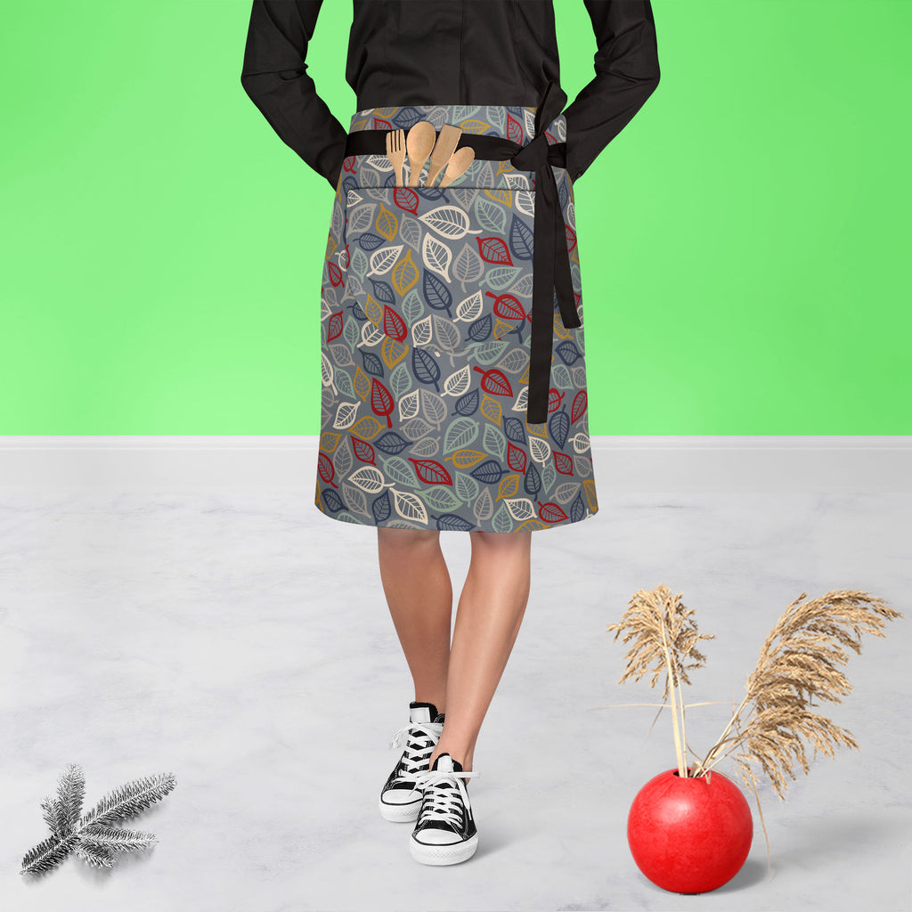 Summer Leaves Apron | Adjustable, Free Size & Waist Tiebacks-Apron Waist to Knee-APR_WS_KN-IC 5007403 IC 5007403, Abstract Expressionism, Abstracts, Art and Paintings, Botanical, Decorative, Digital, Digital Art, Drawing, Fashion, Floral, Flowers, Graphic, Illustrations, Modern Art, Nature, Patterns, Retro, Scenic, Seasons, Semi Abstract, summer, leaves, apron, adjustable, free, size, waist, tiebacks, abstract, art, autumn, background, curve, decor, decoration, elegance, element, environmental, fabric, fall