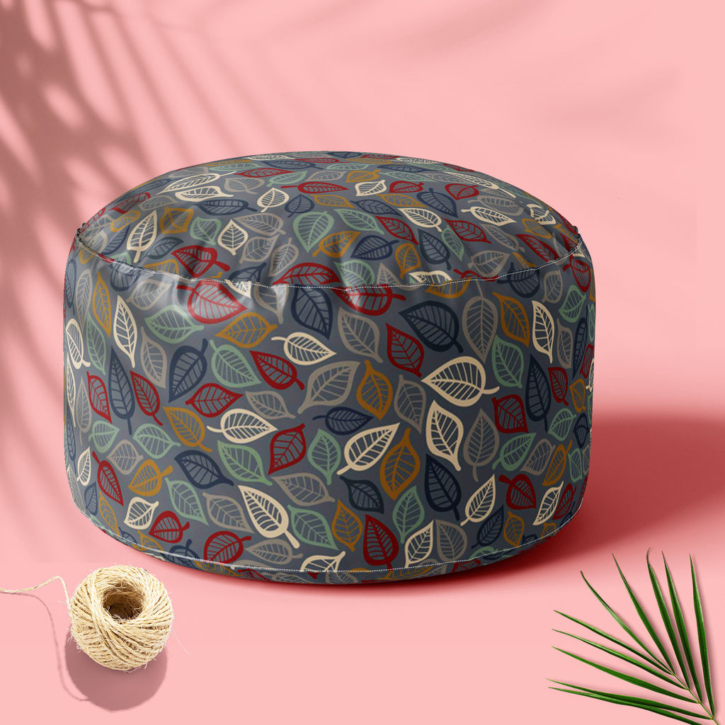 Summer Leaves Footstool Footrest Puffy Pouffe Ottoman Bean Bag | Canvas Fabric-Footstools-FST_CB_BN-IC 5007403 IC 5007403, Abstract Expressionism, Abstracts, Art and Paintings, Botanical, Decorative, Digital, Digital Art, Drawing, Fashion, Floral, Flowers, Graphic, Illustrations, Modern Art, Nature, Patterns, Retro, Scenic, Seasons, Semi Abstract, summer, leaves, footstool, footrest, puffy, pouffe, ottoman, bean, bag, canvas, fabric, abstract, art, autumn, background, curve, decor, decoration, elegance, ele