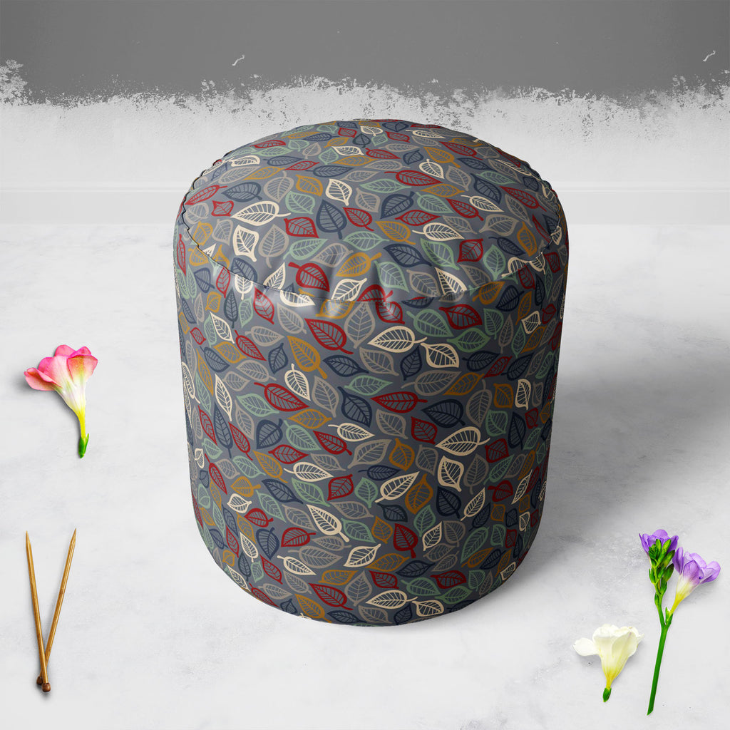 Summer Leaves Footstool Footrest Puffy Pouffe Ottoman Bean Bag | Canvas Fabric-Footstools-FST_CB_BN-IC 5007403 IC 5007403, Abstract Expressionism, Abstracts, Art and Paintings, Botanical, Decorative, Digital, Digital Art, Drawing, Fashion, Floral, Flowers, Graphic, Illustrations, Modern Art, Nature, Patterns, Retro, Scenic, Seasons, Semi Abstract, summer, leaves, footstool, footrest, puffy, pouffe, ottoman, bean, bag, canvas, fabric, abstract, art, autumn, background, curve, decor, decoration, elegance, ele