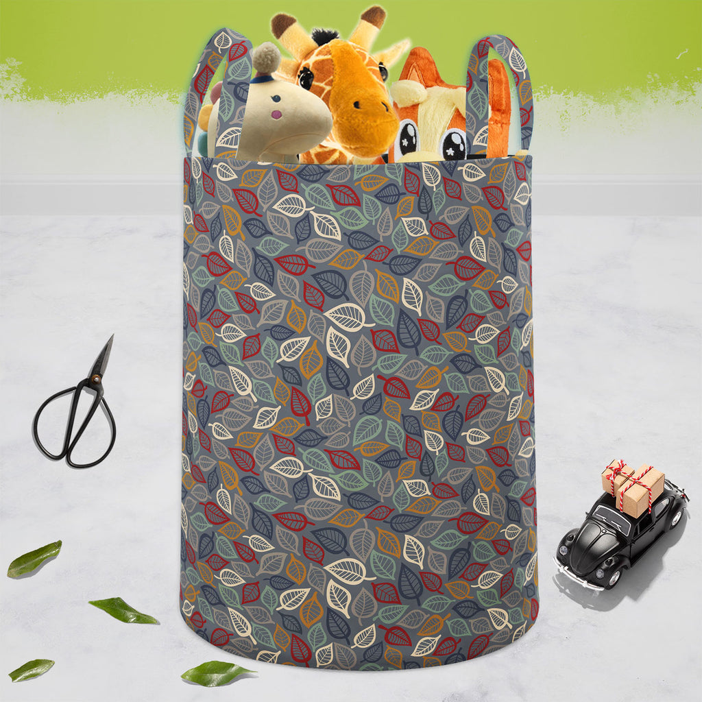 Summer Leaves Foldable Open Storage Bin | Organizer Box, Toy Basket, Shelf Box, Laundry Bag | Canvas Fabric-Storage Bins-STR_BI_CB-IC 5007403 IC 5007403, Abstract Expressionism, Abstracts, Art and Paintings, Botanical, Decorative, Digital, Digital Art, Drawing, Fashion, Floral, Flowers, Graphic, Illustrations, Modern Art, Nature, Patterns, Retro, Scenic, Seasons, Semi Abstract, summer, leaves, foldable, open, storage, bin, organizer, box, toy, basket, shelf, laundry, bag, canvas, fabric, abstract, art, autu
