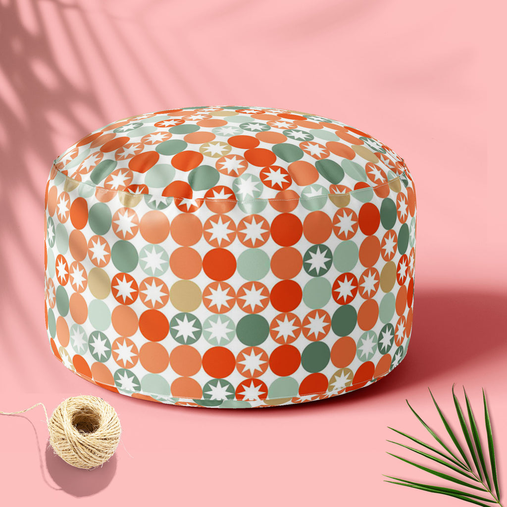 Circles & Stars Footstool Footrest Puffy Pouffe Ottoman Bean Bag | Canvas Fabric-Footstools-FST_CB_BN-IC 5007404 IC 5007404, Abstract Expressionism, Abstracts, Ancient, Art and Paintings, Circle, Decorative, Digital, Digital Art, Drawing, Fashion, Graphic, Historical, Illustrations, Medieval, Modern Art, Patterns, Retro, Semi Abstract, Signs, Signs and Symbols, Symbols, Vintage, circles, stars, footstool, footrest, puffy, pouffe, ottoman, bean, bag, canvas, fabric, abstract, art, backdrop, background, beaut