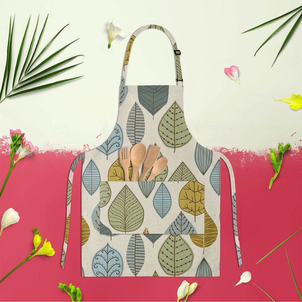 Autumn Leaf D1 Apron | Adjustable, Free Size & Waist Tiebacks-Aprons Neck to Knee-APR_NK_KN-IC 5007405 IC 5007405, Abstract Expressionism, Abstracts, Ancient, Art and Paintings, Black and White, Decorative, Digital, Digital Art, Drawing, Fashion, Graphic, Historical, Illustrations, Medieval, Modern Art, Nature, Paintings, Patterns, Retro, Scenic, Seasons, Semi Abstract, Signs, Signs and Symbols, Vintage, White, autumn, leaf, d1, apron, adjustable, free, size, waist, tiebacks, abstract, art, background, bran